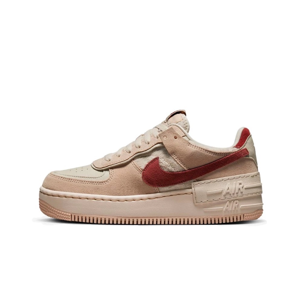 Nike Air Force 1 Shadow in the Shimmer/Mars Stone-Sanddrift colorway
